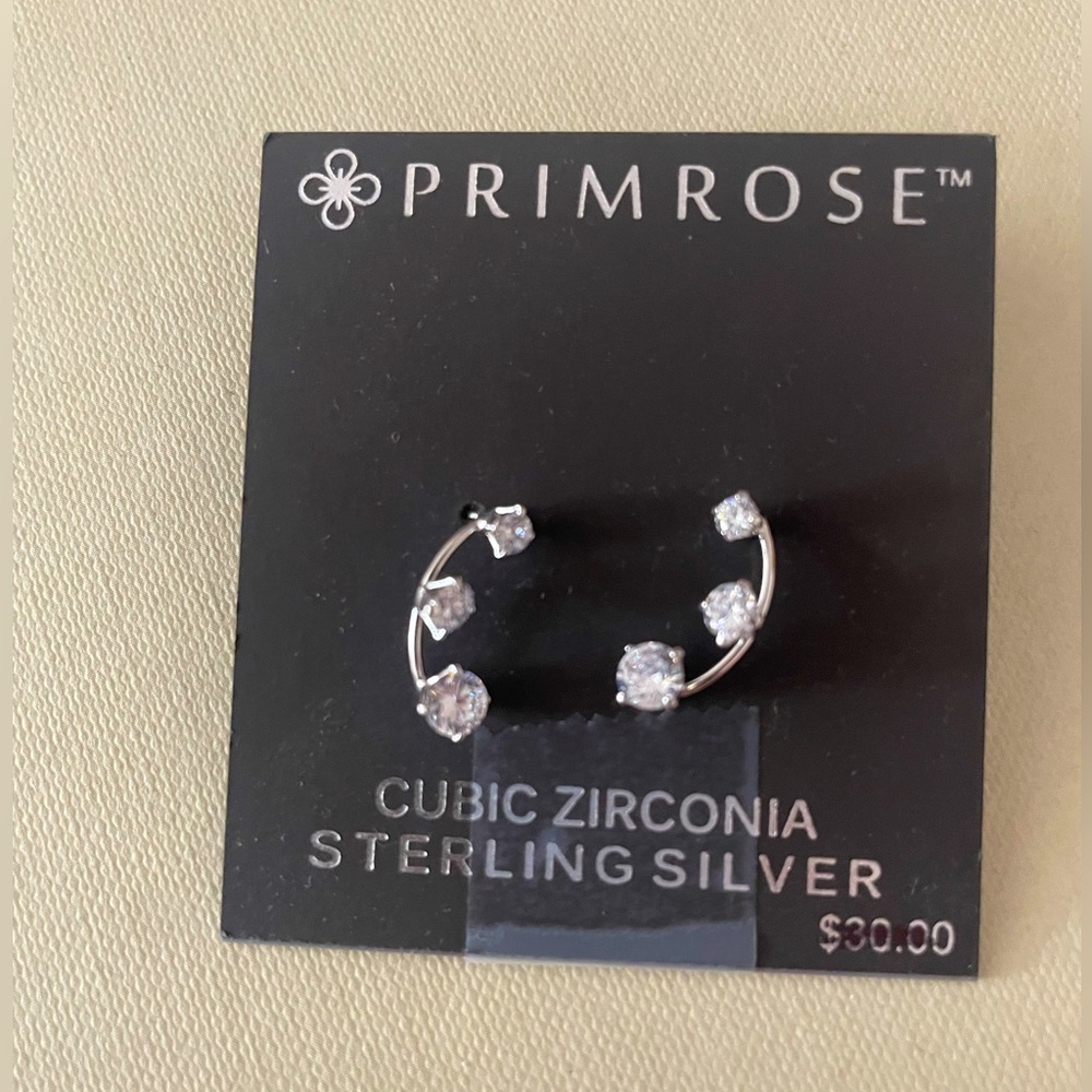 Cute cubic zirconia sterling silver earrings! From Kohl’s